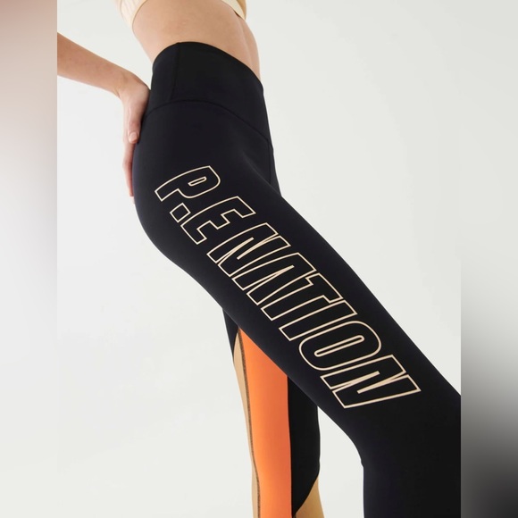 P.e Nation Comeback Colorblock high waist leggings size X Large - Picture 8 of 8